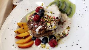 Buckwheat pancakes  at Kat's Kitchen Brunch Club in Split