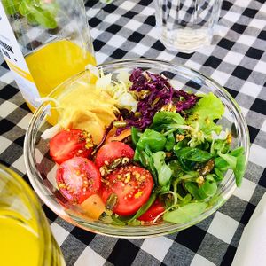 Nice salad  at Kat's Kitchen Brunch Club in Split