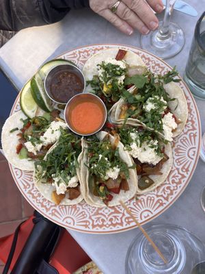 Tofu cheese on top   at Luna Red in San Luis Obispo