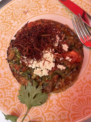 Squash corn fritter  at Luna Red in San Luis Obispo
