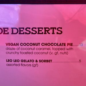 Vegan dessert option available on Mother’s Day   at Luna Red in San Luis Obispo