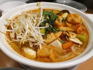 Thai Tom Yum Soup at Minh Sang Vegan in Beecroft