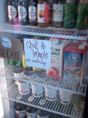 Fridge at Alpine Bakery in Whitehorse