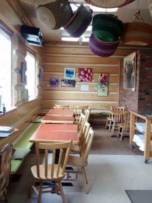 Inside at Alpine Bakery in Whitehorse