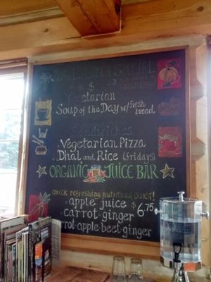 Menu at Alpine Bakery in Whitehorse