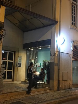 Outside at night #Veganuary at Bali Food & Drinks in Leiria