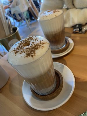 Soy latte macchiatos (wasn’t very good unfortunately)  at Bali Food & Drinks in Leiria