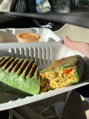 Great wrap  at Drunken Monkey Coffee Bar in Orlando