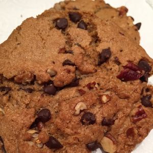 vegan choc chip pecan cookies at Drunken Monkey Coffee Bar in Orlando
