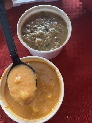 Vegan soups!😋  at Drunken Monkey Coffee Bar in Orlando