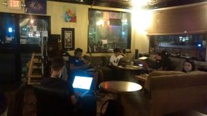 Cozy dining at Drunken Monkey Coffee Bar in Orlando