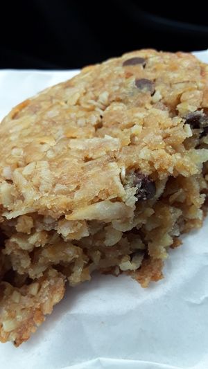 Vegan banana peanut butter chocolate cookie at Drunken Monkey Coffee Bar in Orlando