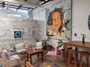 Art gallery at The Art Warehouse in San Juan Del Sur