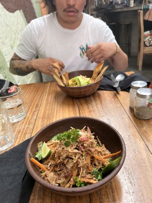 Vegan bowls  at The Art Warehouse in San Juan Del Sur