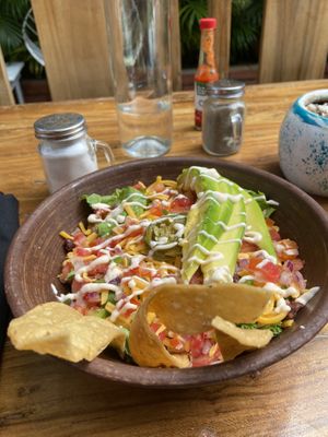 Vege taco bowl   at The Art Warehouse in San Juan Del Sur