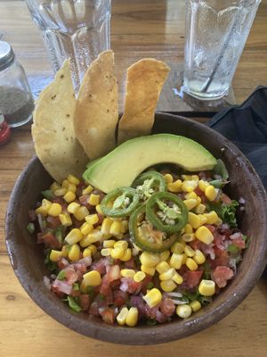 This is chicken but they do the same dish with tofuu  at The Art Warehouse in San Juan Del Sur