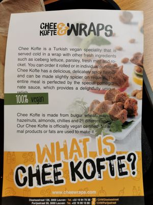  at Chee Kofte & Wraps in Leuven