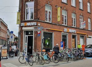 on the corner at Chee Kofte & Wraps in Leuven