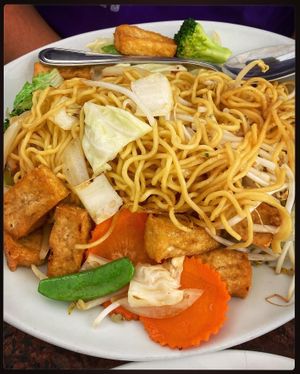 Chow mein  at Vegan Thyme in Newbury Park
