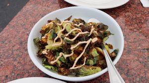 Brussel sprouts   at Vegan Thyme in Newbury Park