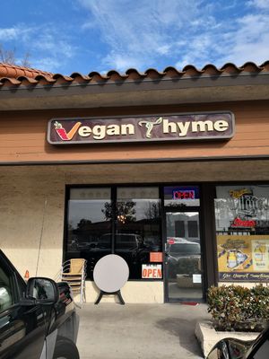 Outside 3/9/19 at Vegan Thyme in Newbury Park