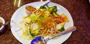 Pad Thai with veggies - Yummy! at Vegan Thyme in Newbury Park