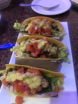 Crunchy Soy Beef Tacos at Vegan Thyme in Newbury Park