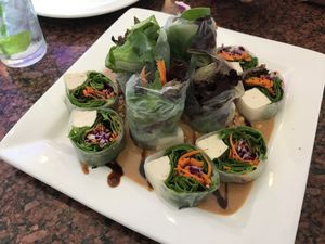 Fresh spring rolls at Vegan Thyme in Newbury Park