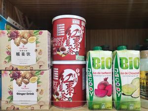 Ginger drink at Nutrimax Organic in Central Singapore