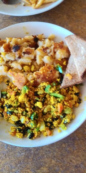 Southwest tofu scramble. Yummy! at Colony Diner in Wallingford
