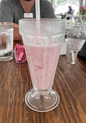 Strawberry milkshake at Colony Diner in Wallingford