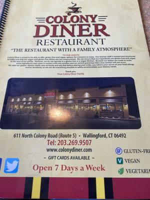 Symbols to look out for   at Colony Diner in Wallingford