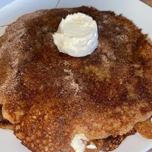 cinnamon roll pancakes at Colony Diner in Wallingford