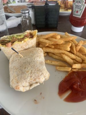 Vegan breakfast wrap  at Colony Diner in Wallingford