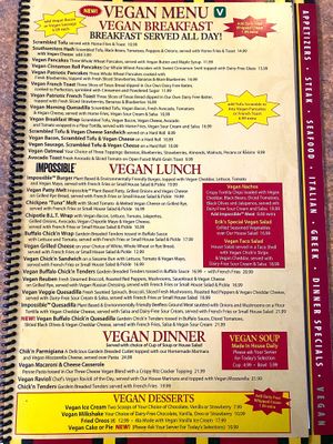 THIS MENU IS AMAZING! at Colony Diner in Wallingford