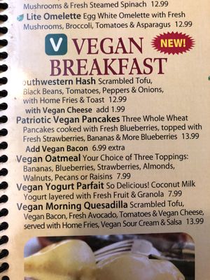 Vegan breakfast at Colony Diner in Wallingford