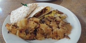 Morning quesadilla at Colony Diner in Wallingford