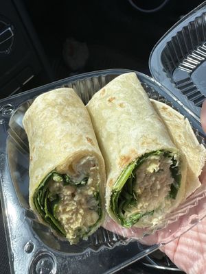 Vegan “tuna” wrap   at GOOD Place in Wellington