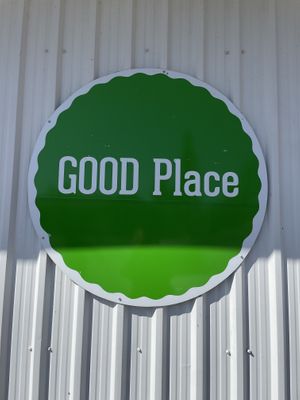 Outside signage  at GOOD Place in Wellington