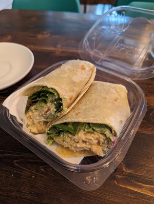 *tuna* wrap - simple - but very tasty and fresh at GOOD Place in Wellington