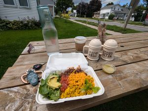 Brekkie bowl - really great at GOOD Place in Wellington