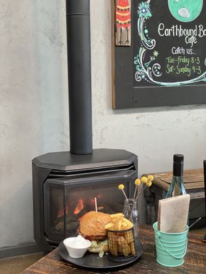 Vegan Burger  at Earthbound Bolton in Eltham