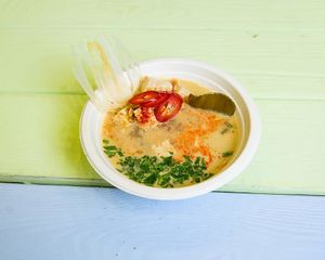 Tom yum at Veggie Bar in Minsk