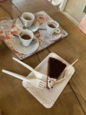 Tart pere e cioccolato   at Torteria Berlicabarbis - Po in Turin