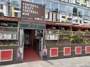 Outside at Roadtrip & The Workshop in East London