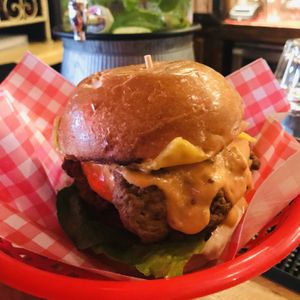 Beef-style burger at Roadtrip & The Workshop in East London