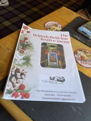 The festive menu includes lots of vegan options   at Whistlefield Inn in Dunoon