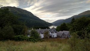 View over to loch at Whistlefield Inn in Dunoon