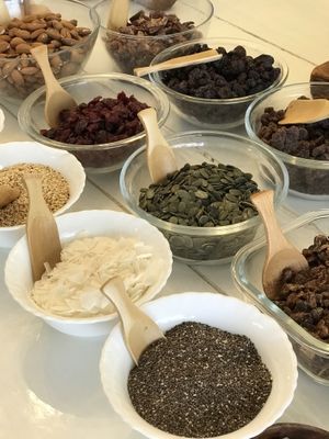 A tiny bit of the brunch :) at Mary-Ann's Natural Emporium in Cape Town