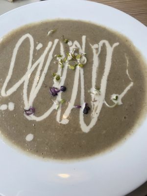 Mushroom soup  at The Sly Fox in Edinburgh
